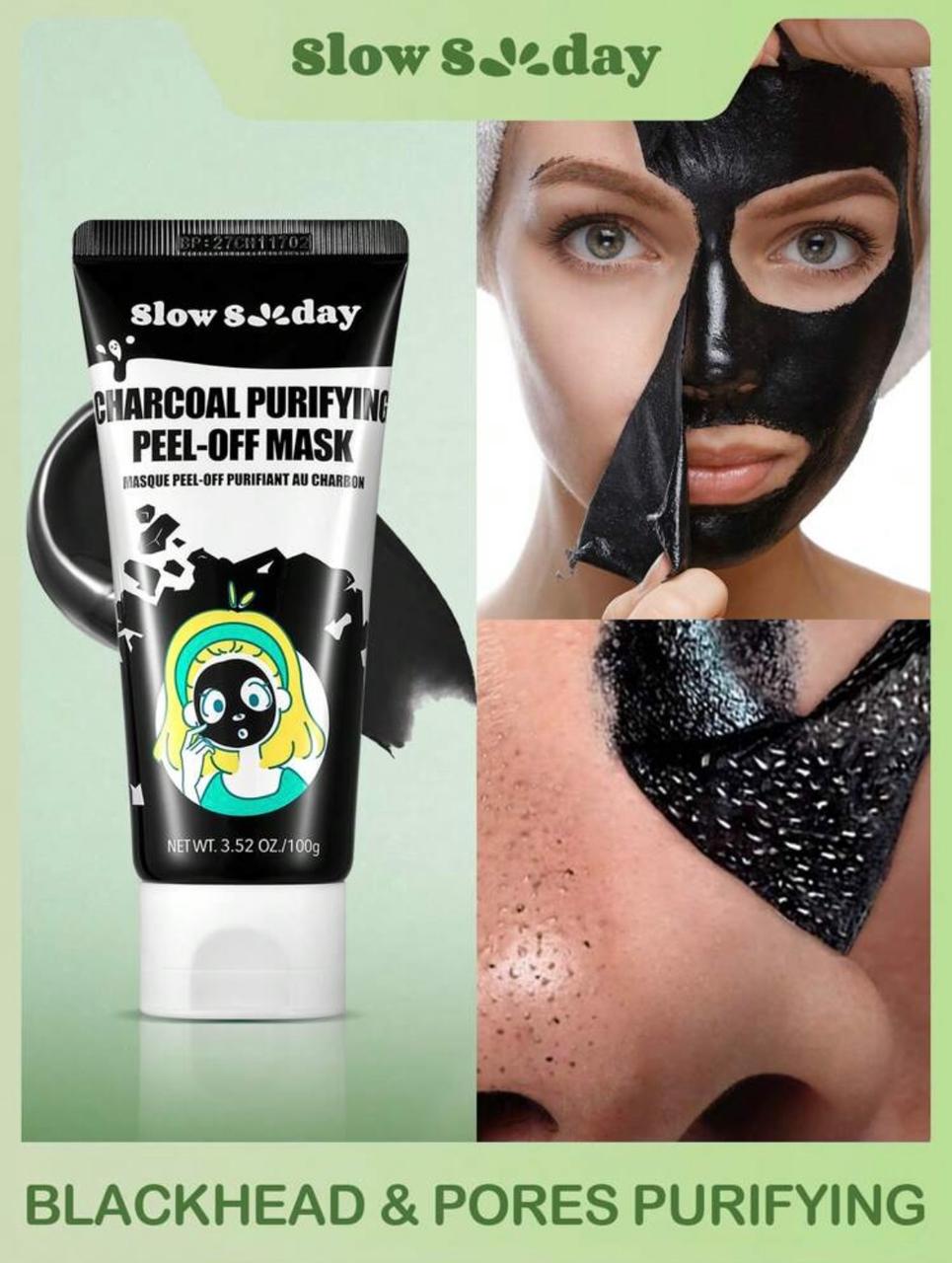 Masque De Protection Charbon Purification Décollage
