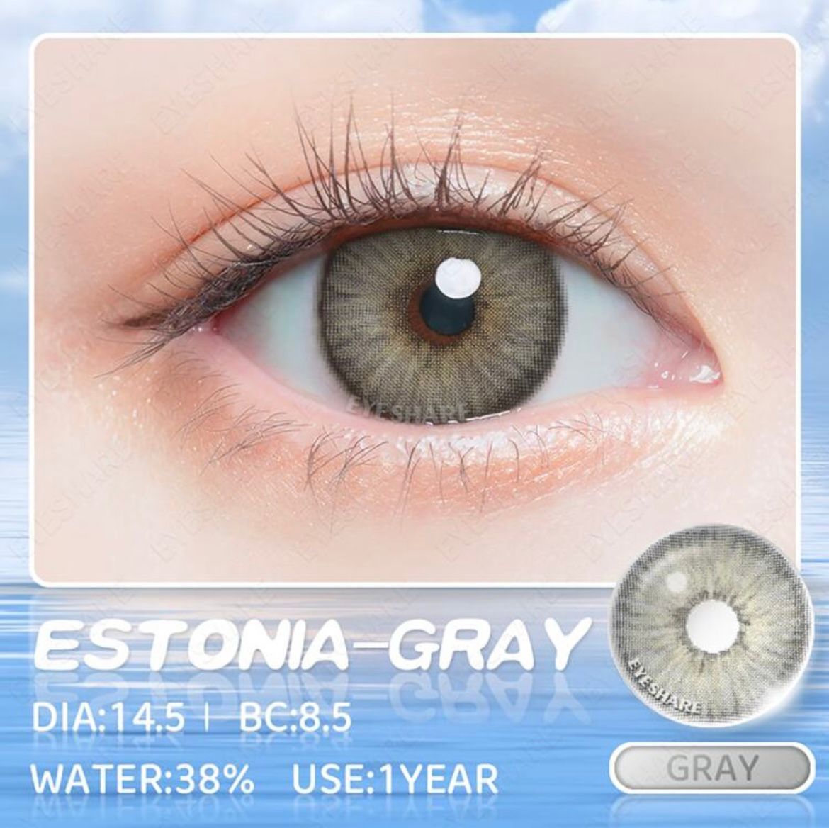 Contact Lenses Yearly -Grey