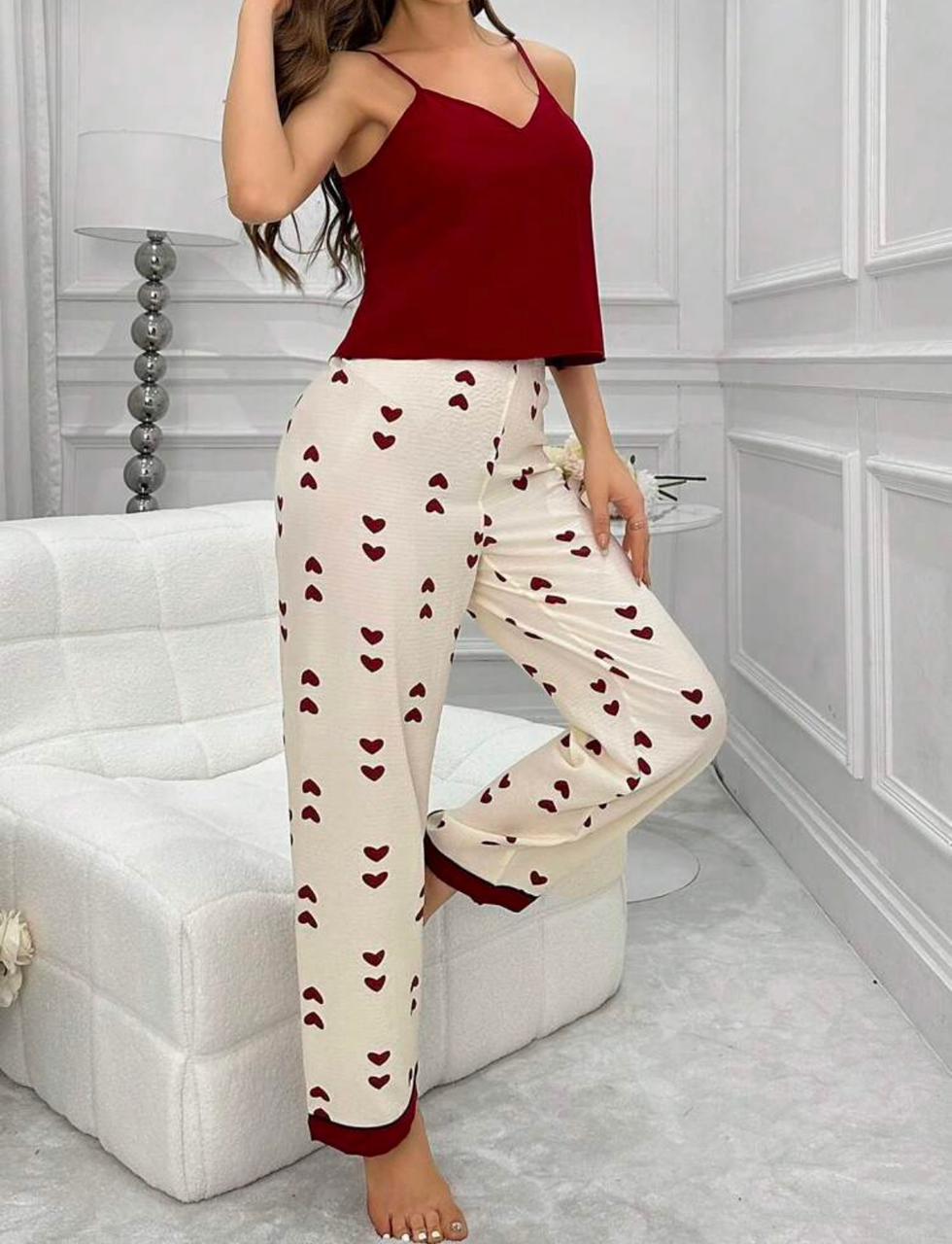 Heart Pijama Cami PRINT PJ SET