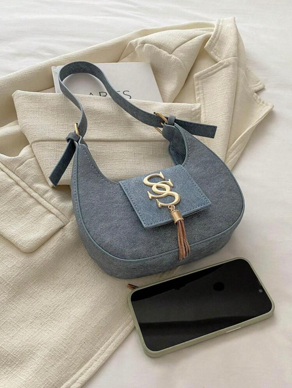 Crescent Shape Embroidered