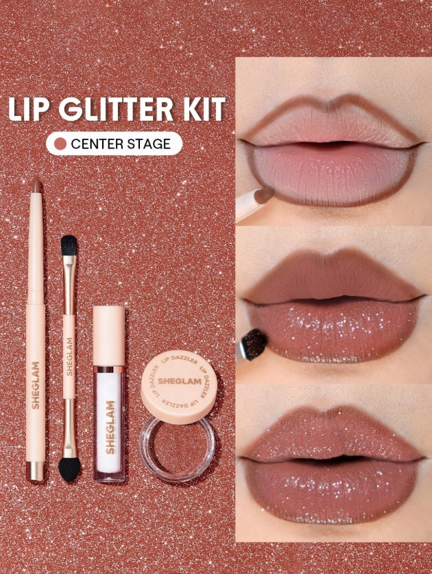 SHEGLAM Kit De Paillettes Lip Dazzler-