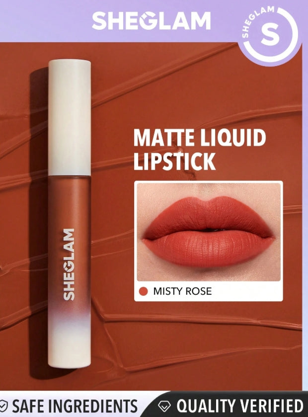 SHEGLAM Rouge à LèVres Liquide Matte Allure-Rouge à LèVres Rouge