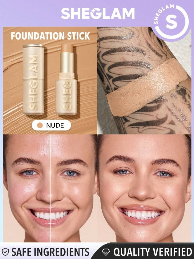 SHEGLAM Fond De Teint En Stick Haute Couvrance Skin Magnet-Doré Longue