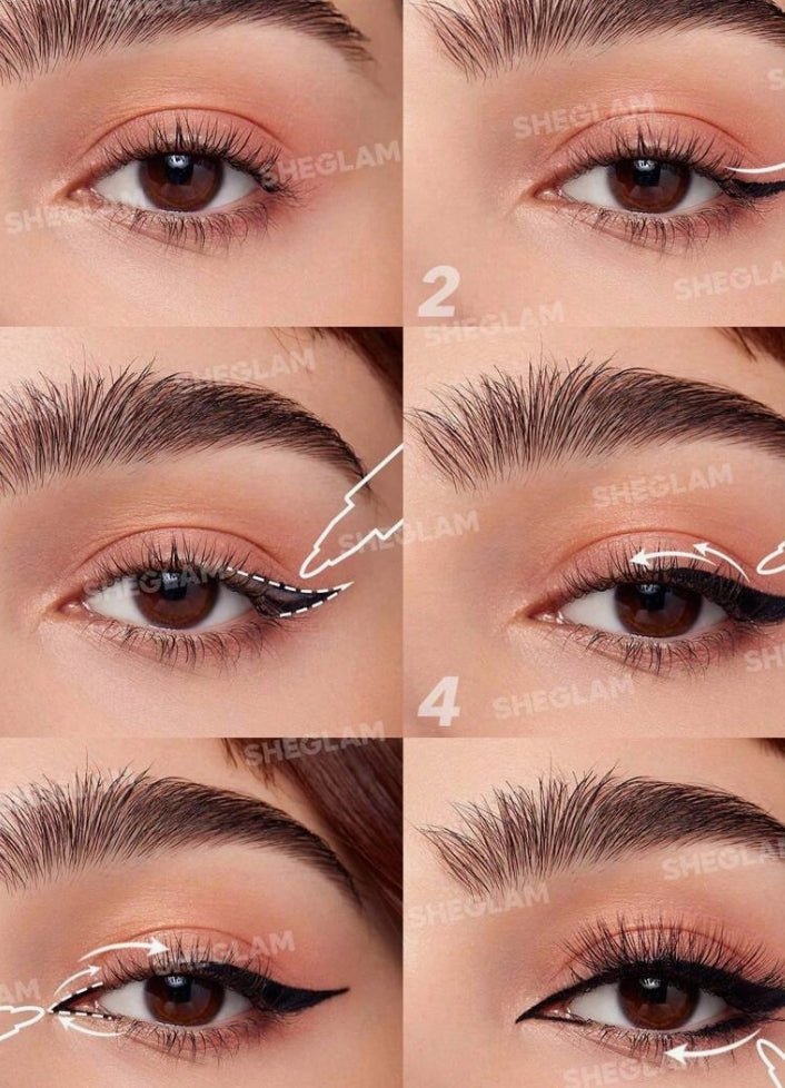 SHEGLAM Eyeliner 2 En 1 Do It All Eyeliner Mat ImperméAble Avec Dissolvant