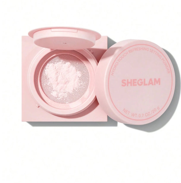 SHEGLAM Poudre Fixatrice RafraîChissante Hydro-Touch Poudre Fixatrice Libre à Base D'Eau Et De ContrôLe Du SéBum
