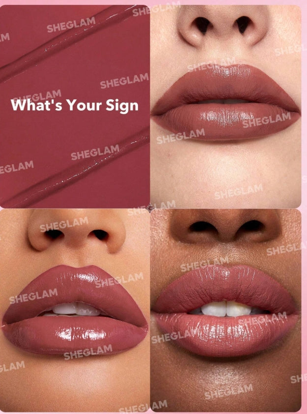 SHEGLAM Rouge à LèVres CrèMe Allure-Quel Est Votre Signe 8 Couleurs Rouge à LèVres