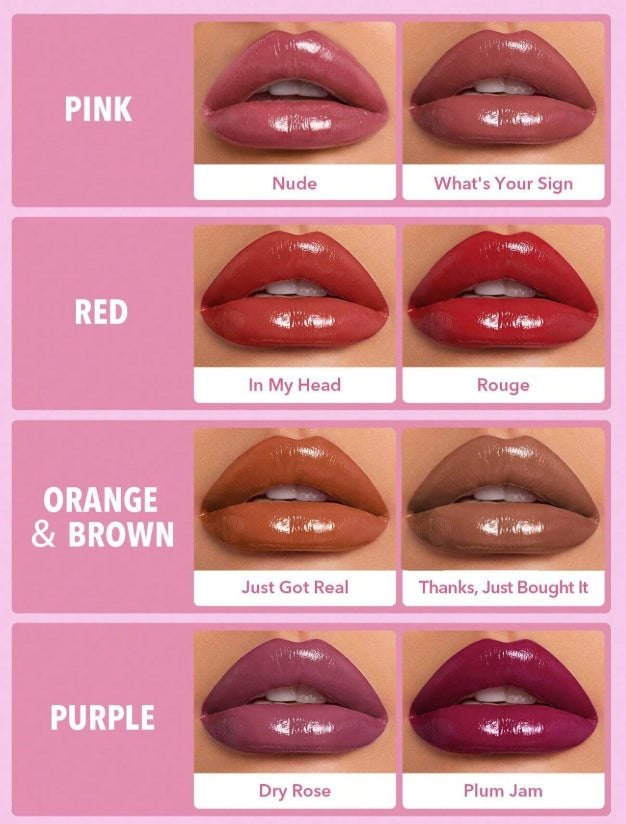 SHEGLAM Rouge à LèVres CrèMe Allure-Quel Est Votre Signe 8 Couleurs Rouge à LèVres