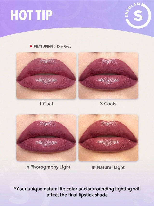 SHEGLAM Rouge à LèVres CrèMe Allure-Quel Est Votre Signe 8 Couleurs Rouge à LèVres