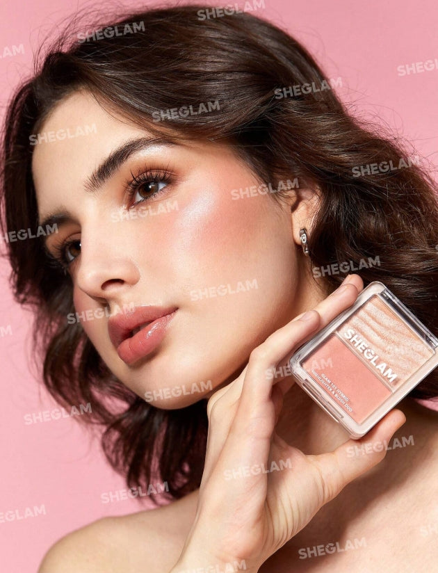 SHEGLAM Duo Hybride Enlumineur Et Fard à Joues Glam 101