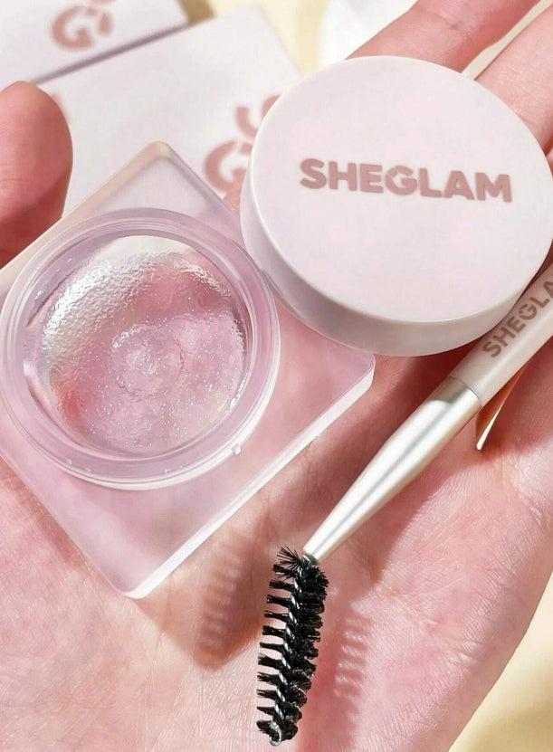 SHEGLAM Set Me Up Brow Hold-Crystal Clear Gel Pour Sourcils ImperméAble Sans Bavures Cire Pour Sourcils