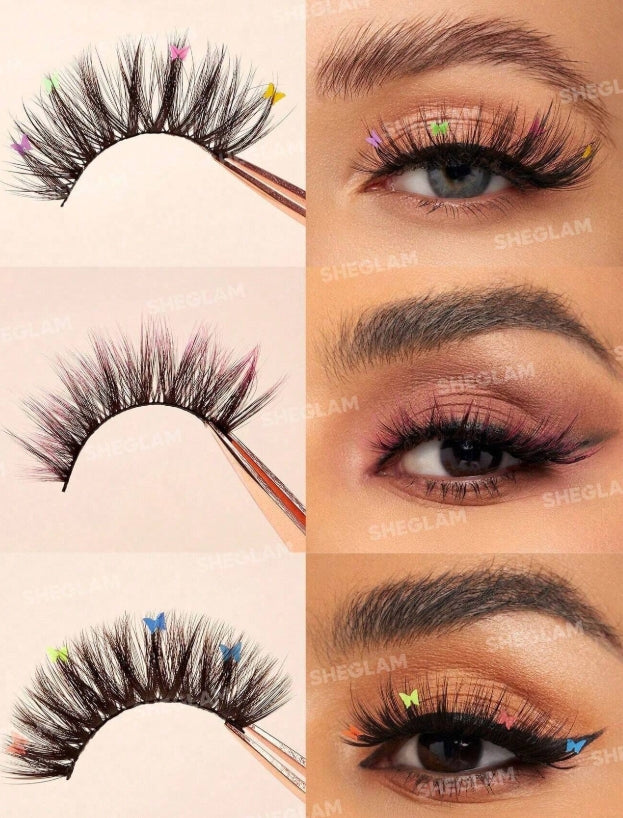 SHEGLAM All The Lashes 8 Pairs False Eyelash Set Manga Lashes Cat Eye Lashes
