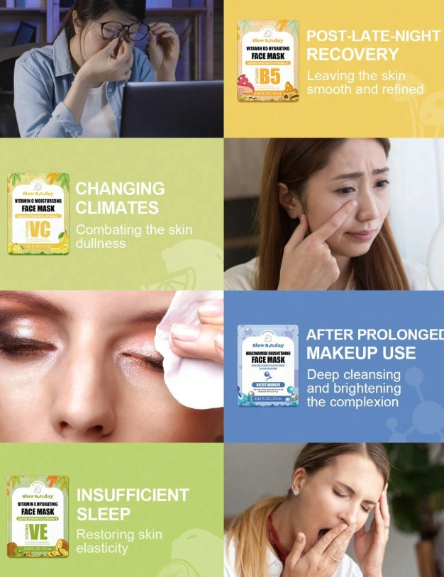 SlowSunday Hydrating Face Masks,