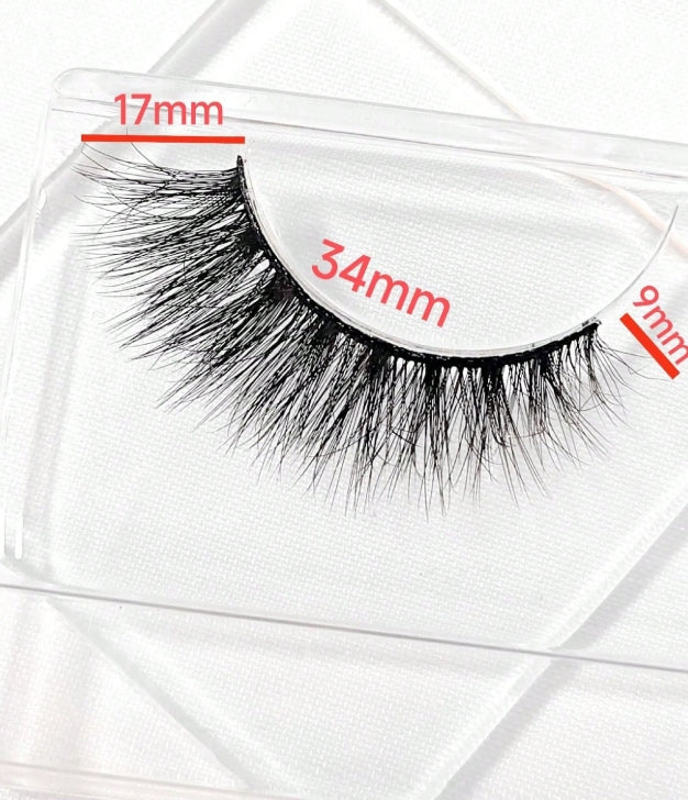 7 Paires De Faux Cils 3d Vison Cils Moelleux Dramatique