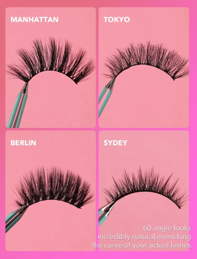 SHEGLAM Late Night Lover Full Volume Faux Cils-Sydney 3 Paires LéGer Confortable Conique Naturel Plus