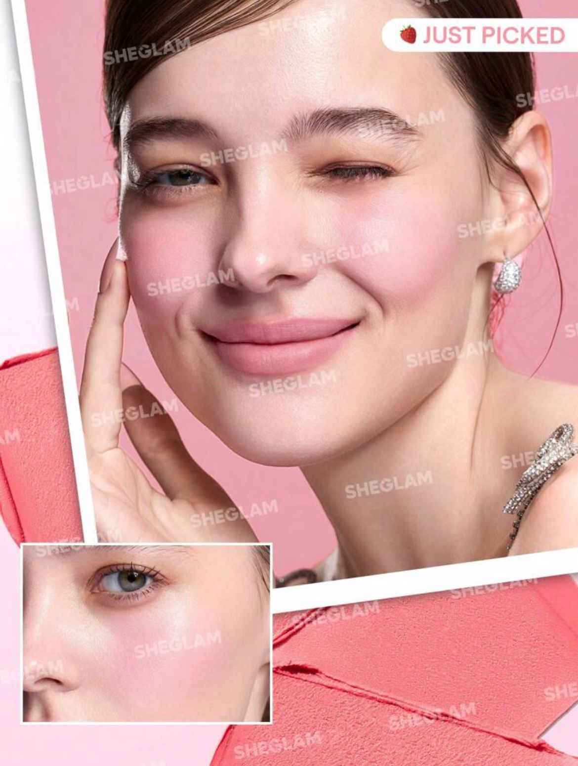 SHEGLAM Strawberry Whirl Cheek & Lip Cream Stack