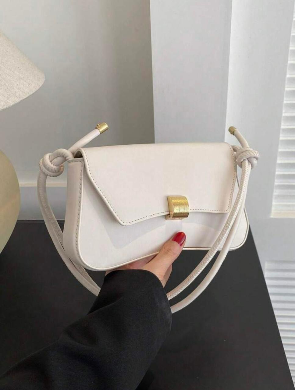 Lightweight Casual white flap bag