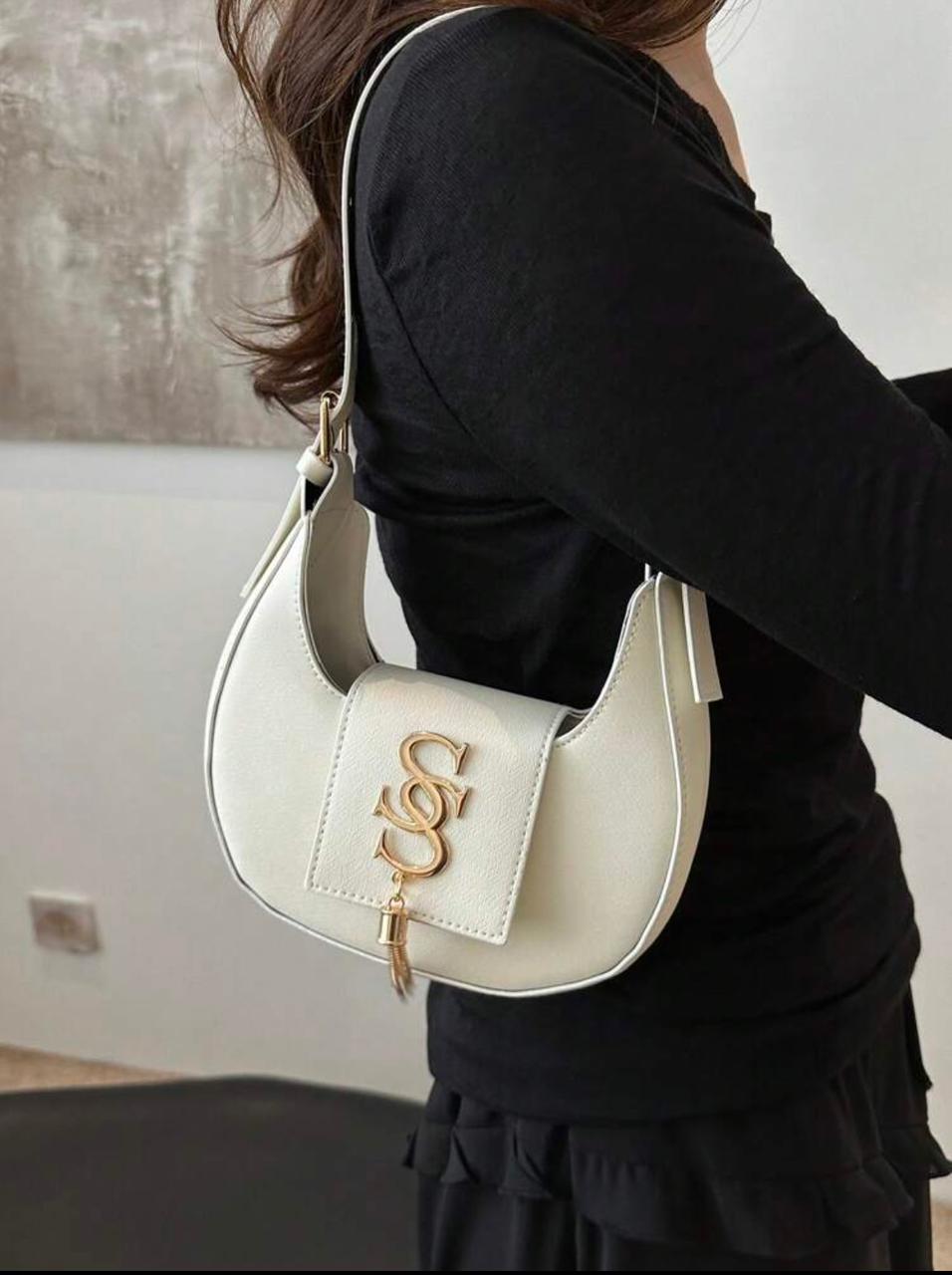 Crescent Shape Embroidered