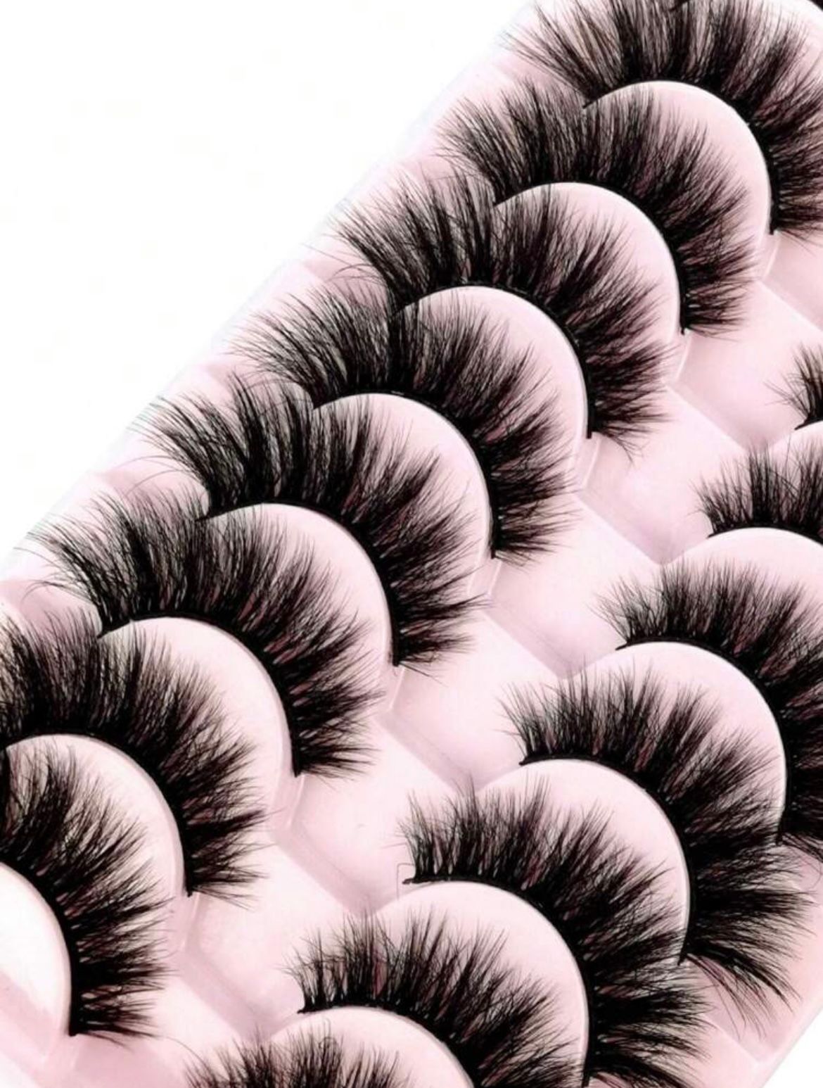 10 Pairs Volume False Eyelashes 3D Fluffy Dramatic Cat