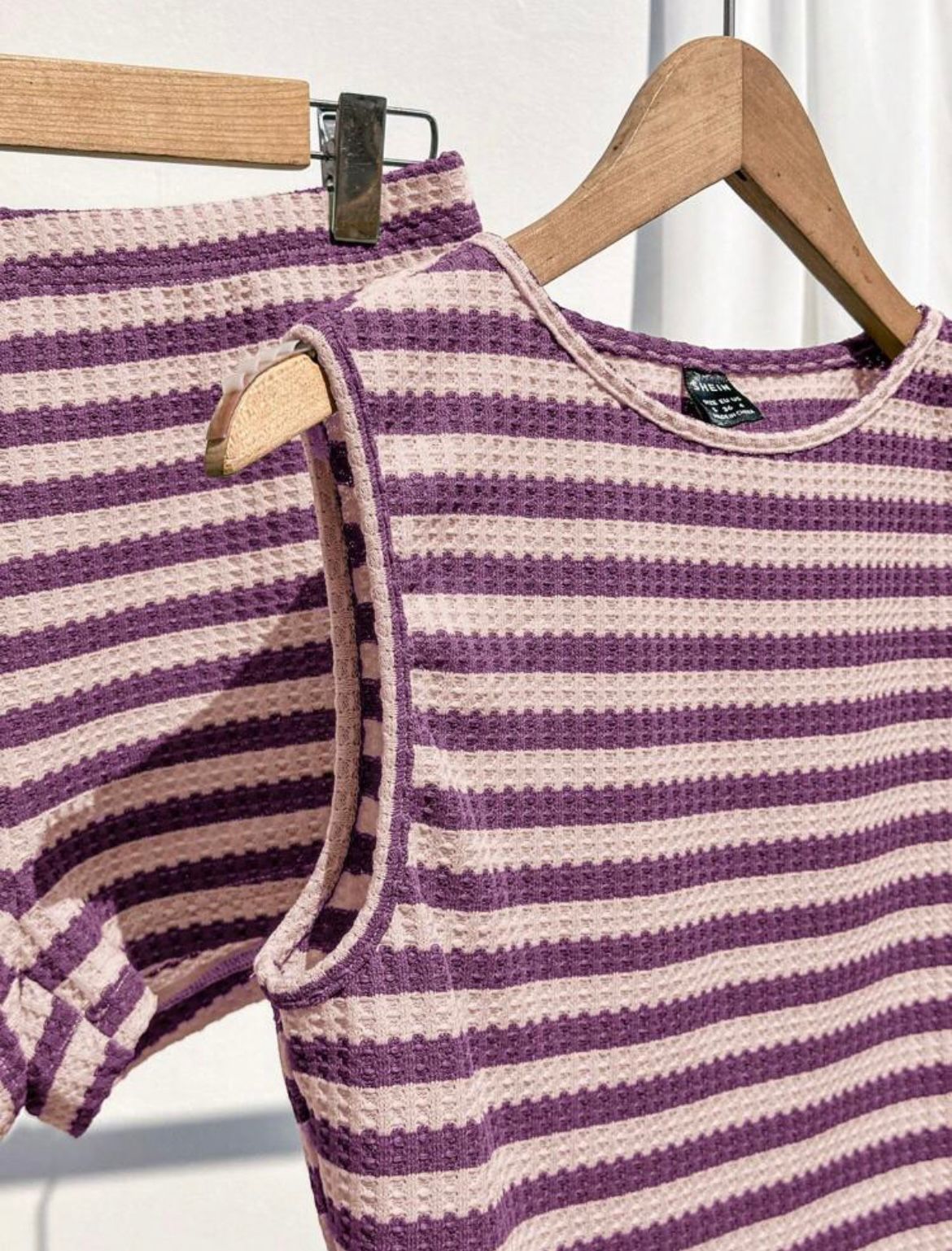 Comfortcana 2pcs/Set Summer Women Striped