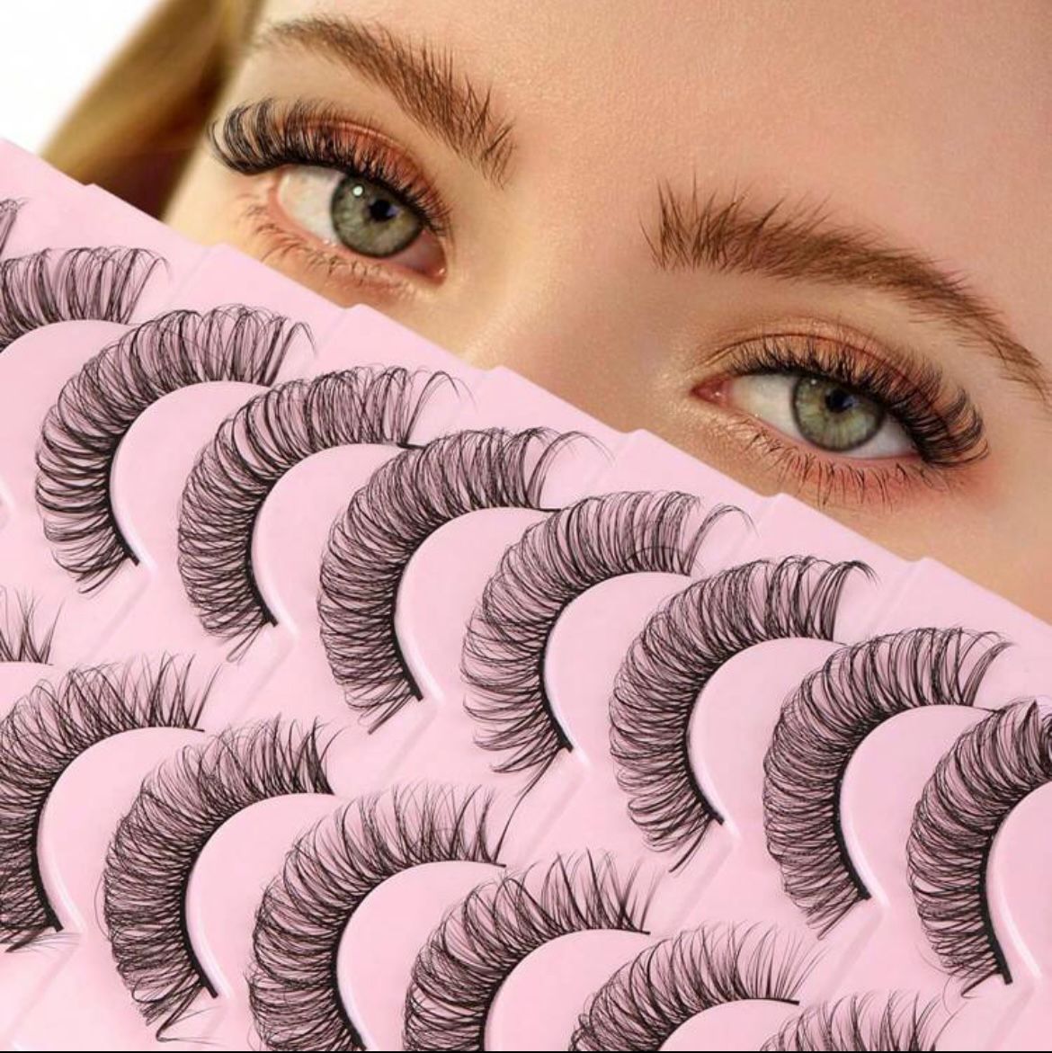 10 Pairs Manga Lashes Faux Mink Eyelashes