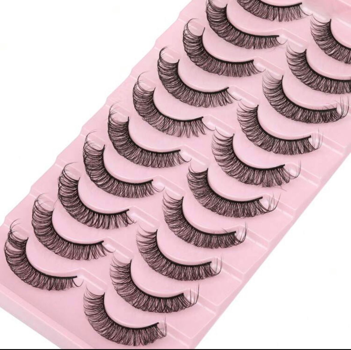 10 Pairs Manga Lashes Faux Mink Eyelashes