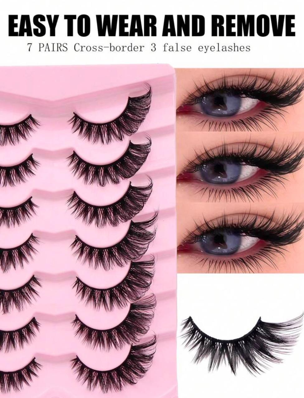 7 Pairs Natural Looking Eyelash Extensions,