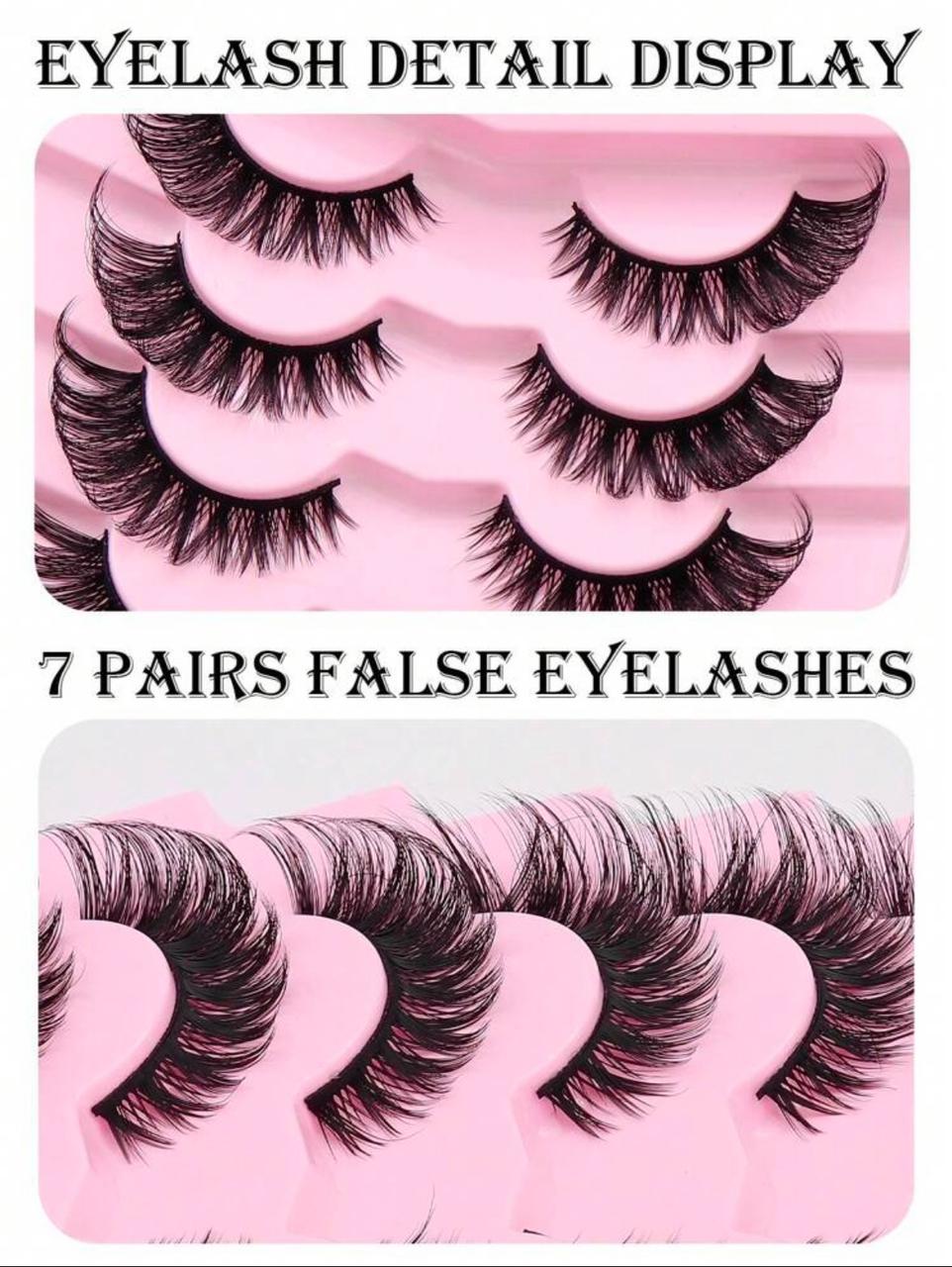7 Pairs Natural Looking Eyelash Extensions,