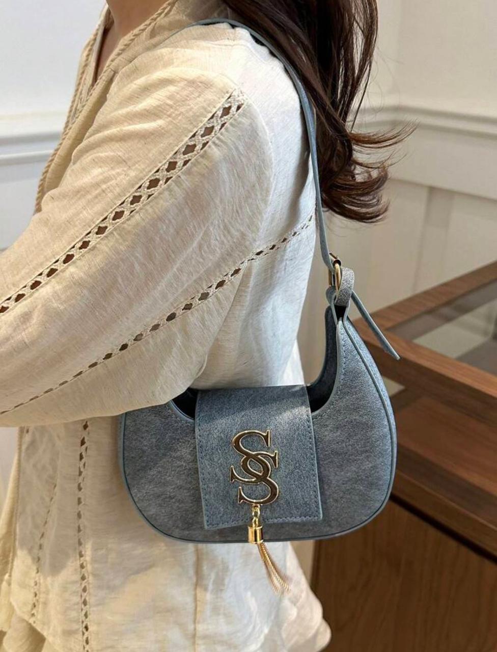 Crescent Shape Embroidered