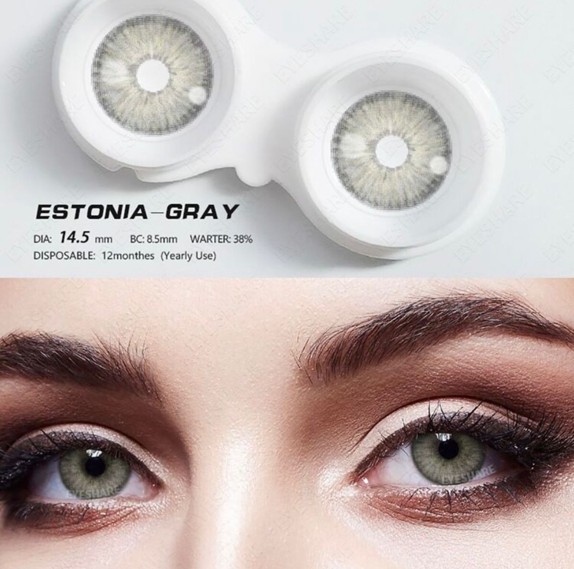 Contact Lenses Yearly -Grey