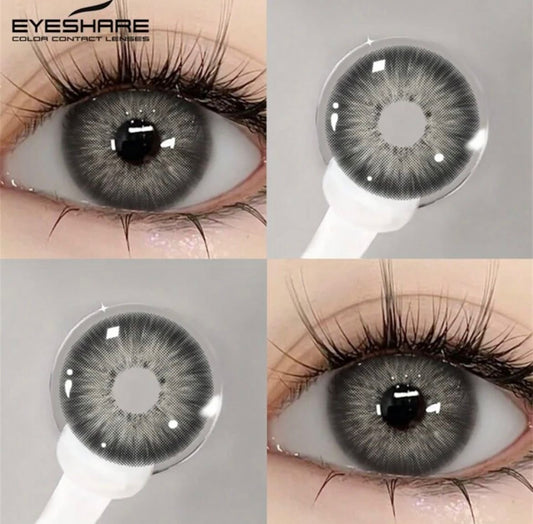 Grey Colored Contact Lenses Eye