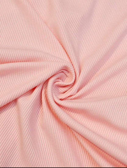Solid Color Drawstring Round Neck T SHIRT
