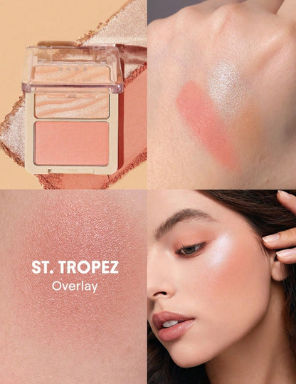 SHEGLAM Duo Hybride Enlumineur Et Fard à Joues Glam 101