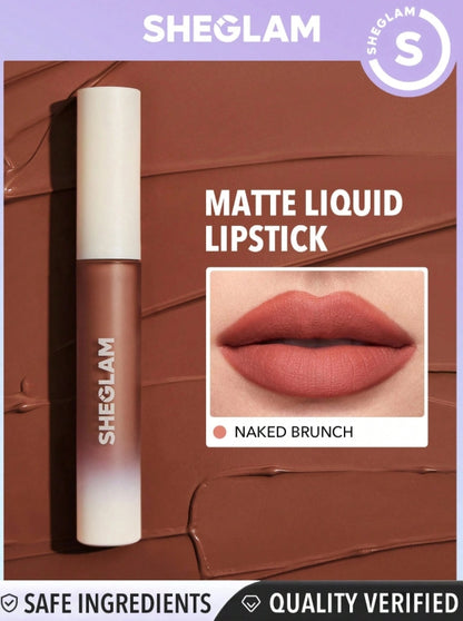 SHEGLAM Rouge à LèVres Liquide Matte Allure-Rouge à LèVres Rouge