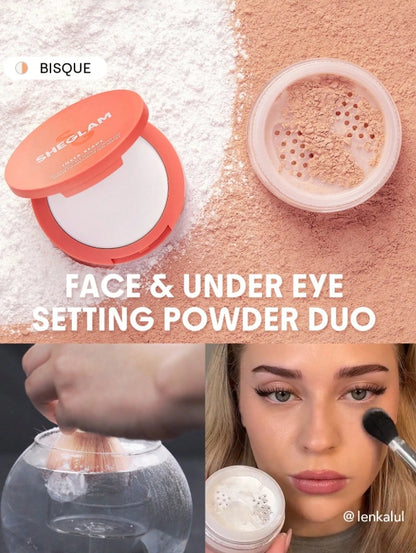 SHEGLAM Duo De Poudres Fixatrices Pour Le Visage Et Le Dessous Des Yeux