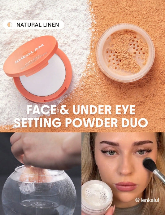 SHEGLAM Duo De Poudres Fixatrices Pour Le Visage Et Le Dessous Des Yeux