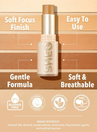 SHEGLAM Fond De Teint En Stick Haute Couvrance Skin Magnet-Doré Longue
