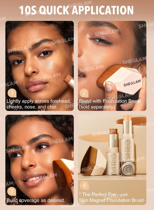 SHEGLAM Fond De Teint En Stick Haute Couvrance Skin Magnet-Doré Longue