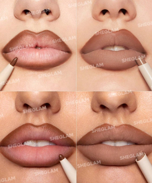 SHEGLAM Glam 101 Duo Rouge à LèVres & Crayon à LèVres