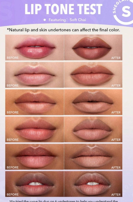 SHEGLAM Glam 101 Duo Rouge à LèVres & Crayon à LèVres