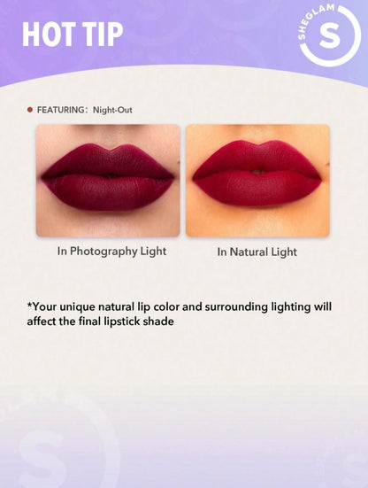 SHEGLAM Rouge à LèVres Matte Allure