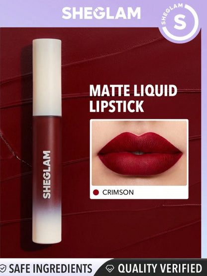 SHEGLAM Rouge à LèVres Liquide Matte Allure-Rouge à LèVres Rouge