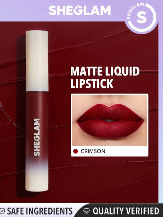 SHEGLAM Rouge à LèVres Liquide Matte Allure-Rouge à LèVres Rouge
