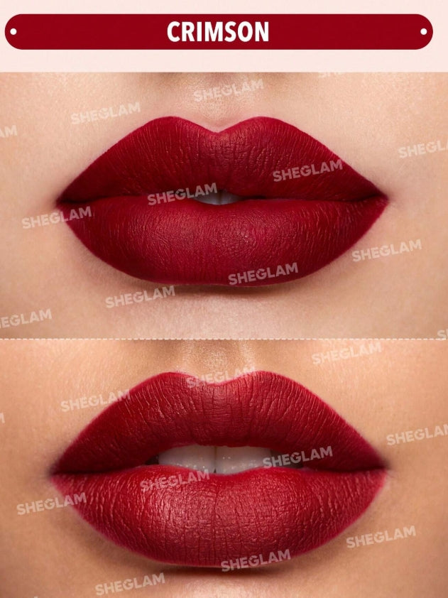 SHEGLAM Rouge à LèVres Liquide Matte Allure-Rouge à LèVres Rouge