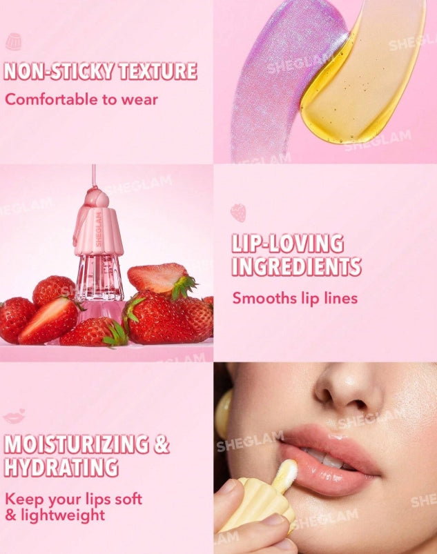 SHEGLAM Huile Hydratante Pour Les LèVres Jelly Wow