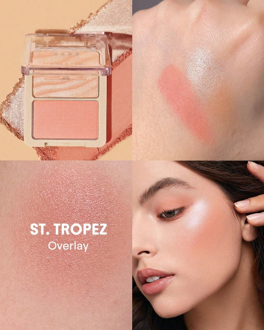 SHEGLAM Duo Hybride Enlumineur Et Fard à Joues Glam 101