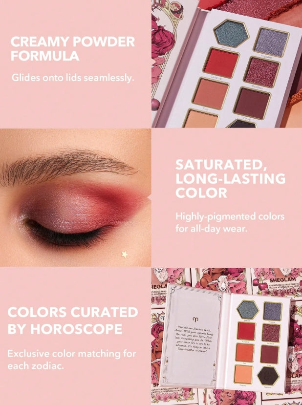 SHEGLAM Palette De Fards à PaupièRes Adventurous Aries 8 Couleurs