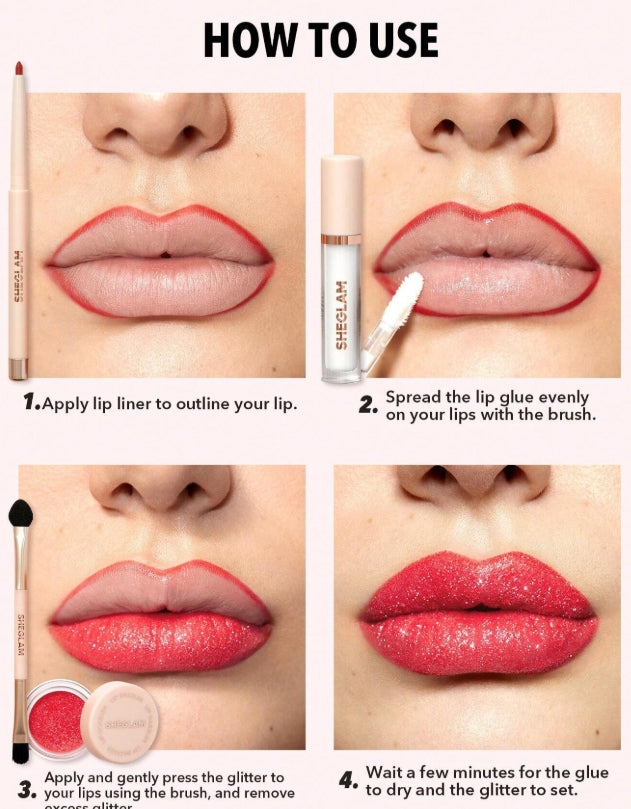 SHEGLAM Kit De Paillettes Lip Dazzler-