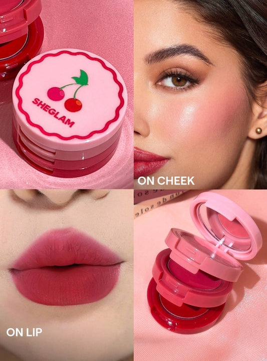 SHEGLAM CrèMe Pour Les Joues Et Les LèVres Very Cherry