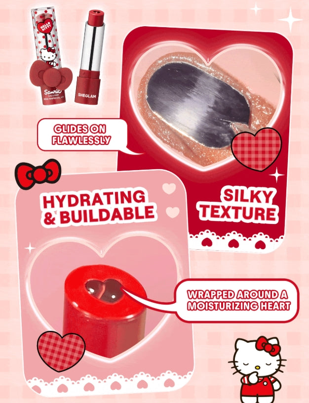 Hello Kitty｜SHEGLAM Be My Baby Rouge à lèvres hydratant - Just A Crush