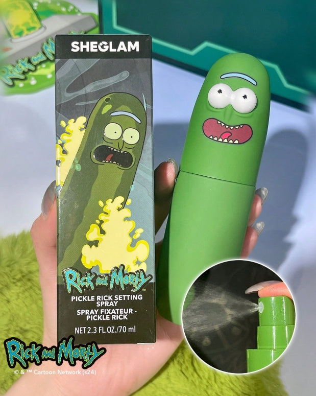 Rick and Morty X SHEGLAM Pickle Rick Setting Spray Moisturizing Long Lasting Fixer Spray Oil-Control